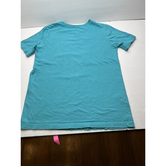Boy's Graphic Carter's Kid Dinosaur Tee Shirt Short Sleeve Size 8 Turquoise - Picture 3 of 4